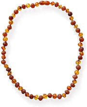 Load image into Gallery viewer, Polished/Raw Mix Baroque Amber Necklace
