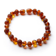 Load image into Gallery viewer, Polished/Raw Mix Baroque Amber Bracelet Cognac
